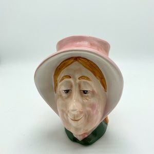 Vintage Kingston Pottery Charles Dickens Mrs Micawber